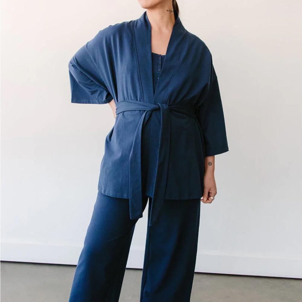 Storq Midnight Kimono Style Lounge Set
